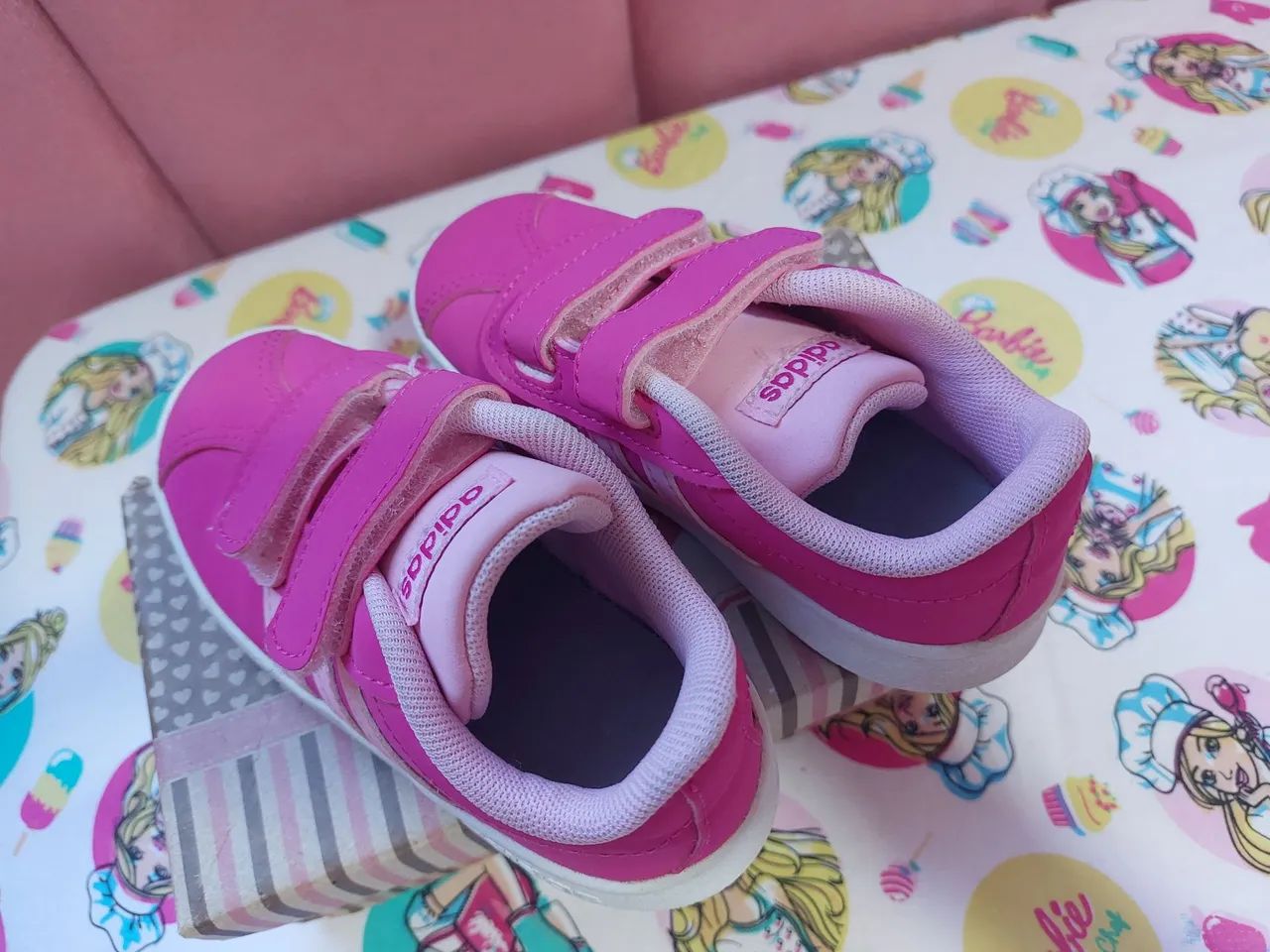 Tênis Adidas Baby Rosa - Tamanho 21 - Foto 3