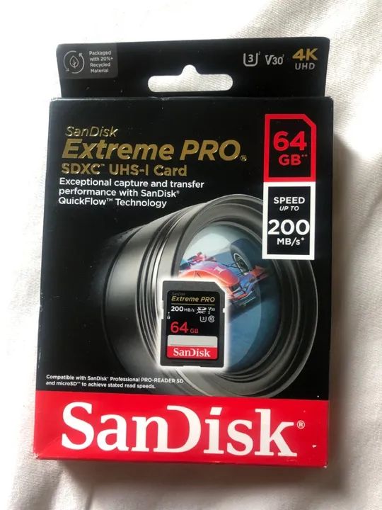 cartão de memória 64GB