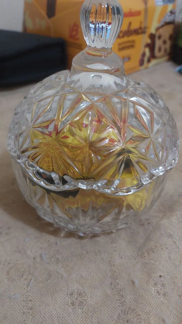 Bomboniere de Cristal Conjunto de pote de vidro para decoração