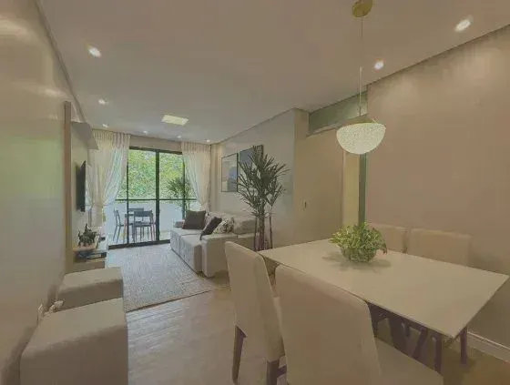 VIEIRALVES, COND. SANTA CLARA, FINO ACABAMENTO, MOBILIADO, 110M2, 3 QUARTOS SENDO 1 SUÍTE,