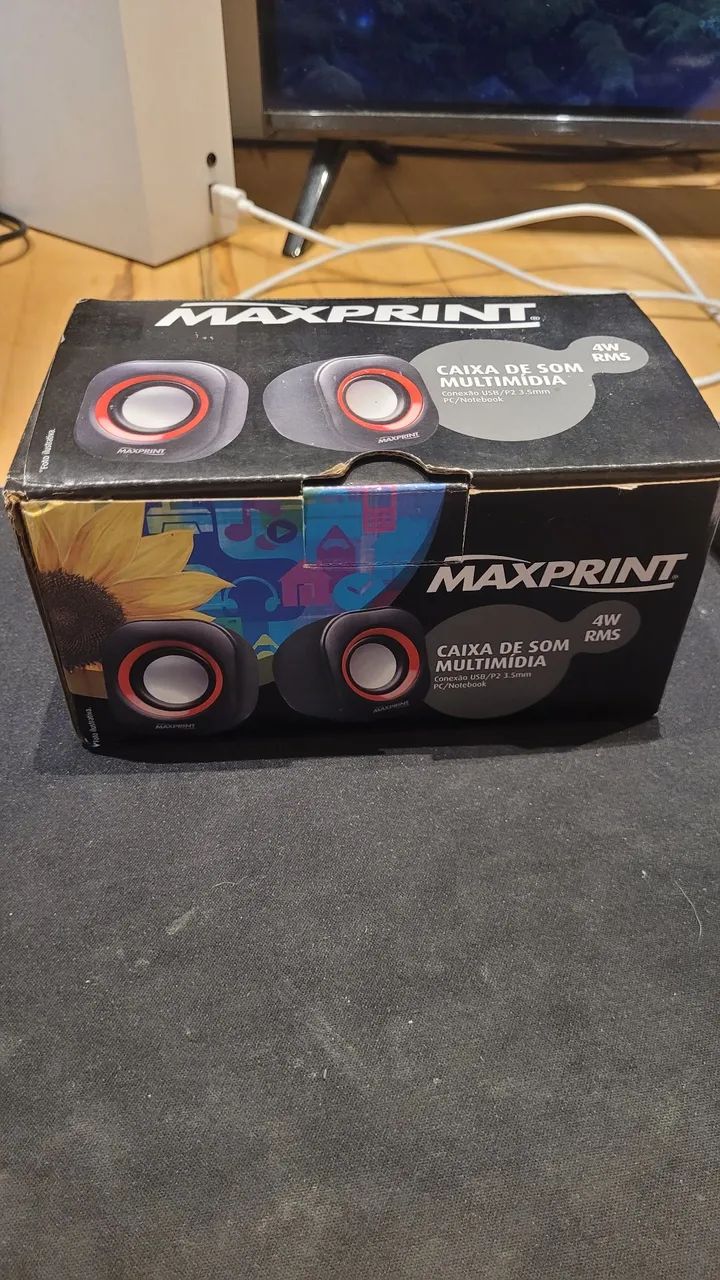 MAXPRINT caixa de som multimídia 4w rms USB/P2