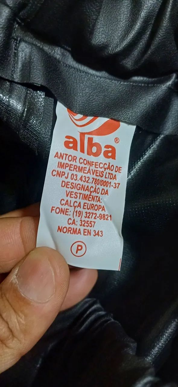 CALÇA CAPA DE CHUVA ALBA NOVA SEM USO  - Foto 5