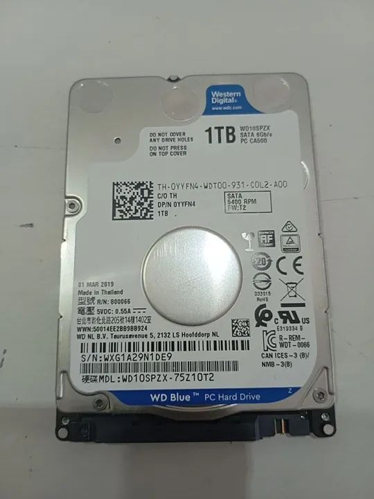 HD 1 TB Western Digital R$ 100 