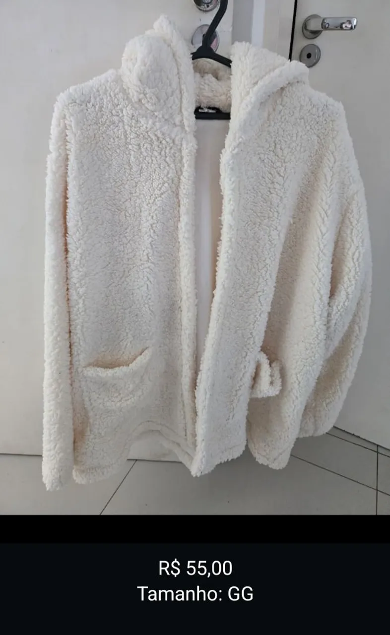 Casaco Pelúcia Branco