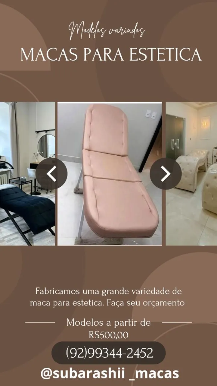Macas para estética - Modelos variados