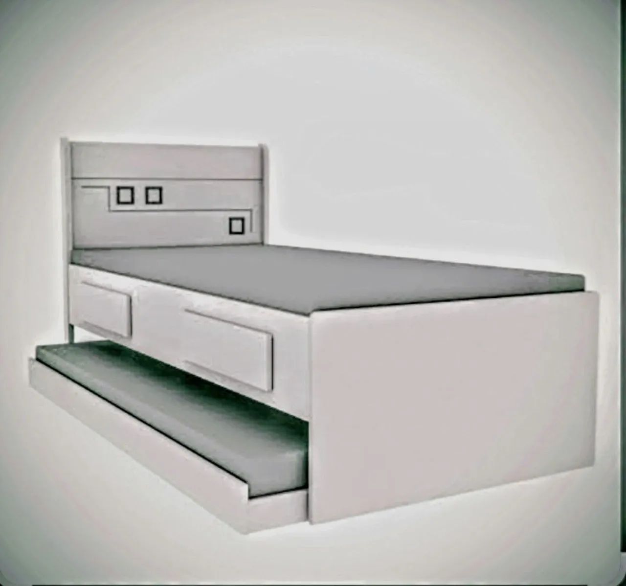 Bicama com duas gavetas 