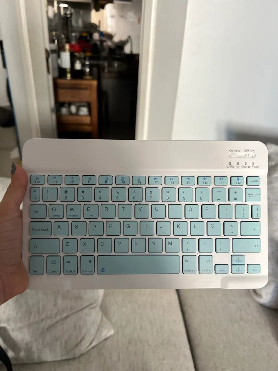 Kit Teclado + Mouse Bluetooth Sem Fio - Excelente Estado - Foto 5