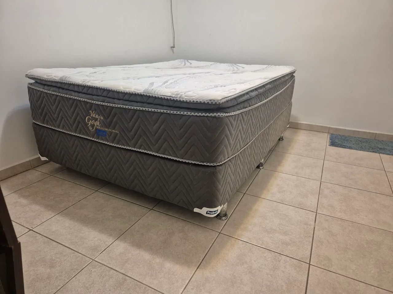 Cama Box Casal PROBEL Molas Ensacadas - Van Gogh - 1,88x1,38