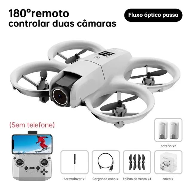 Drone Neo Com Câmera 4k Full Hd Wifi Cinza - Foto 3