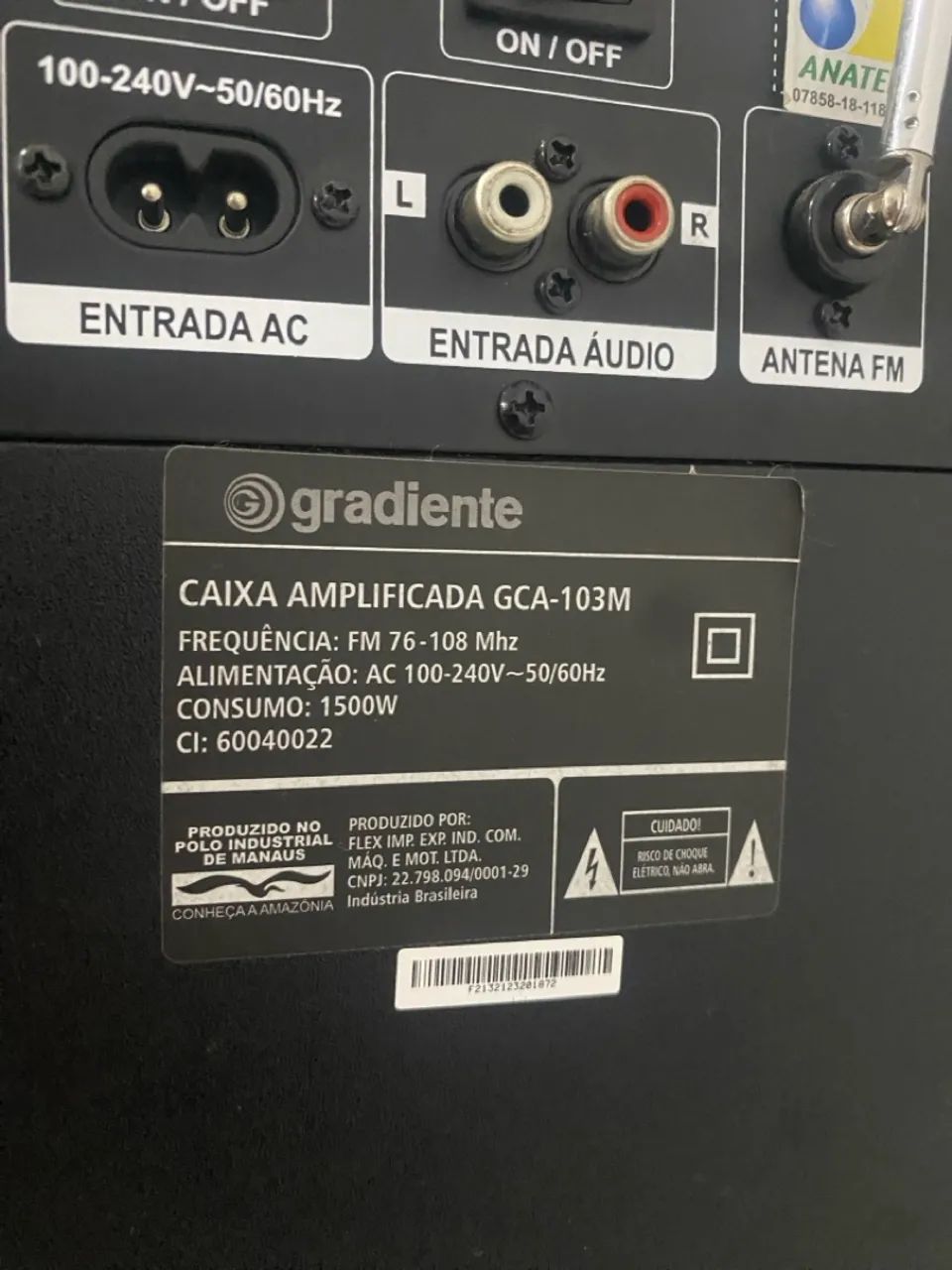 Caixa de som Gradiente, GCA 103M 1500W - Foto 4