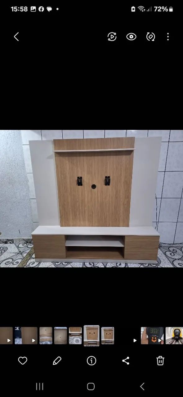 Rack Com Painel de Tv Acoplado Só ? CONFIRA! - Foto 3