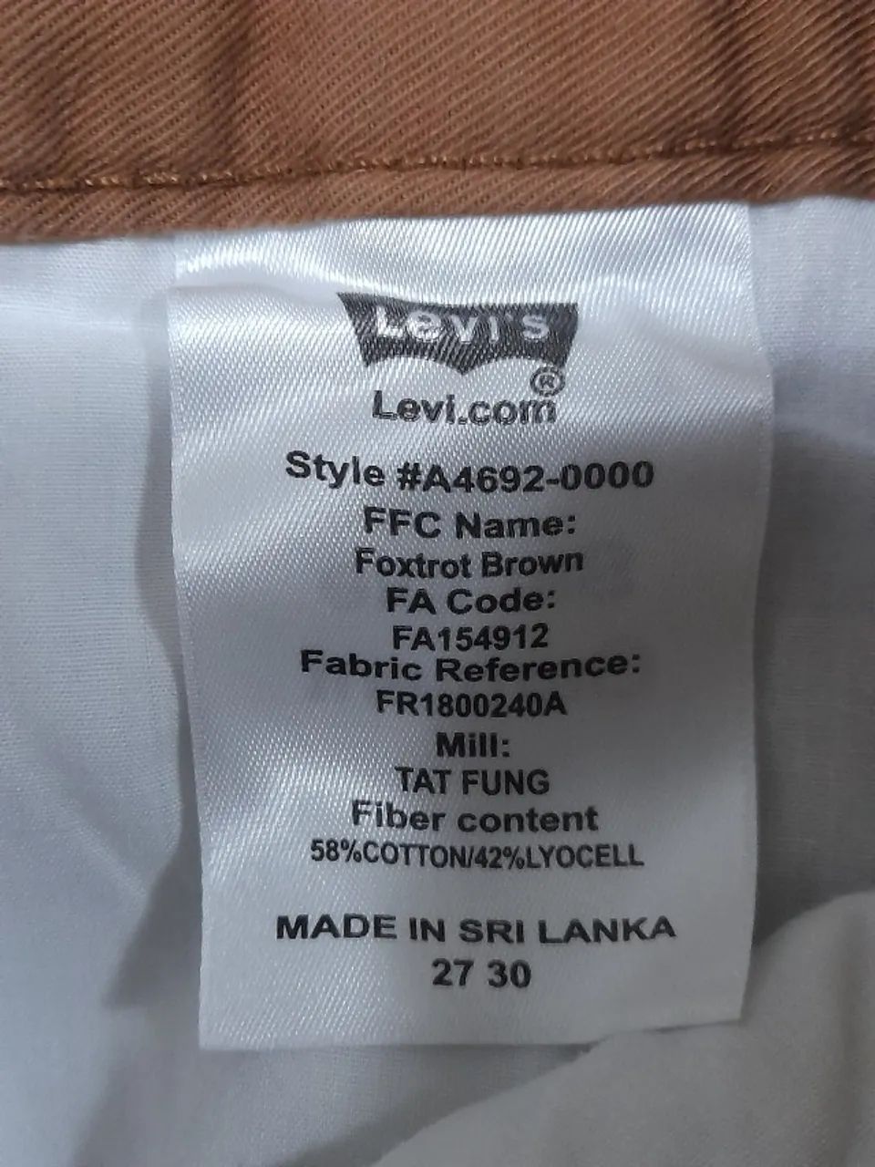 Calça Feminina Levi's Marrom - Foto 5