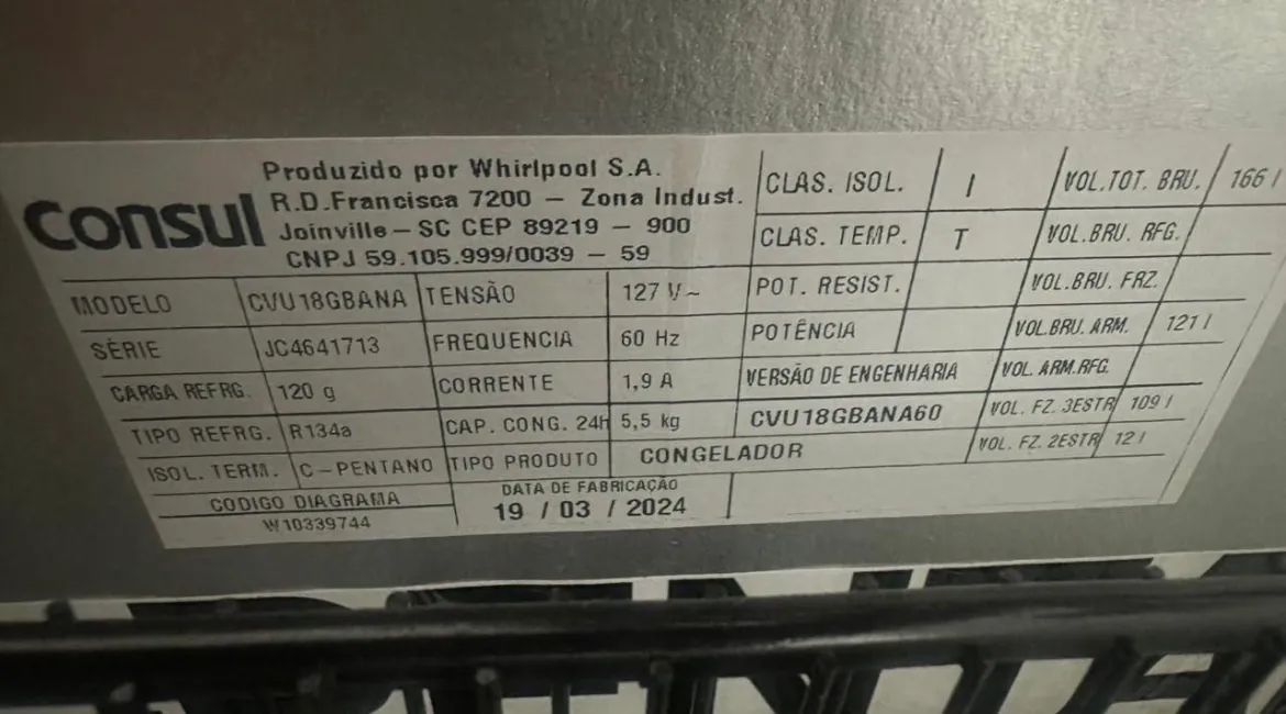 Freezer vertical cônsul 121L novinho (entrego) - Foto 6