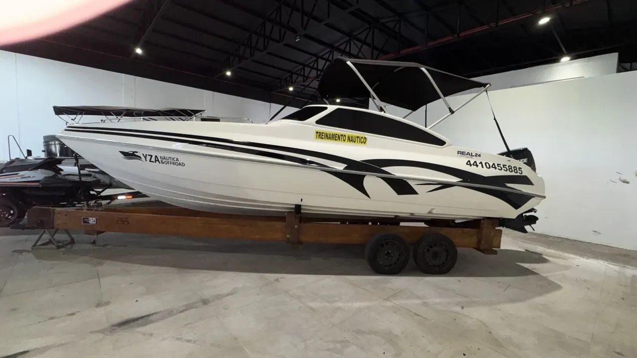 Lancha Real 24 + 150hp E TEC Evinrude - Foto 2