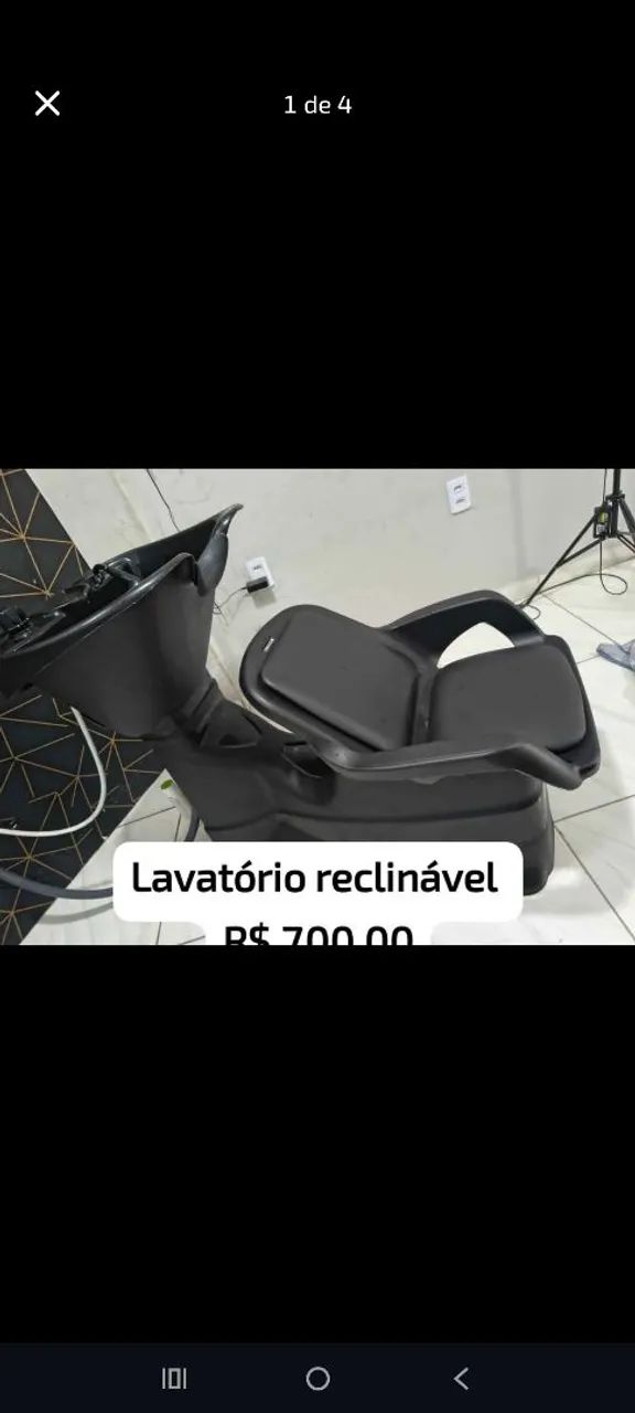 Lavatório reclinável 