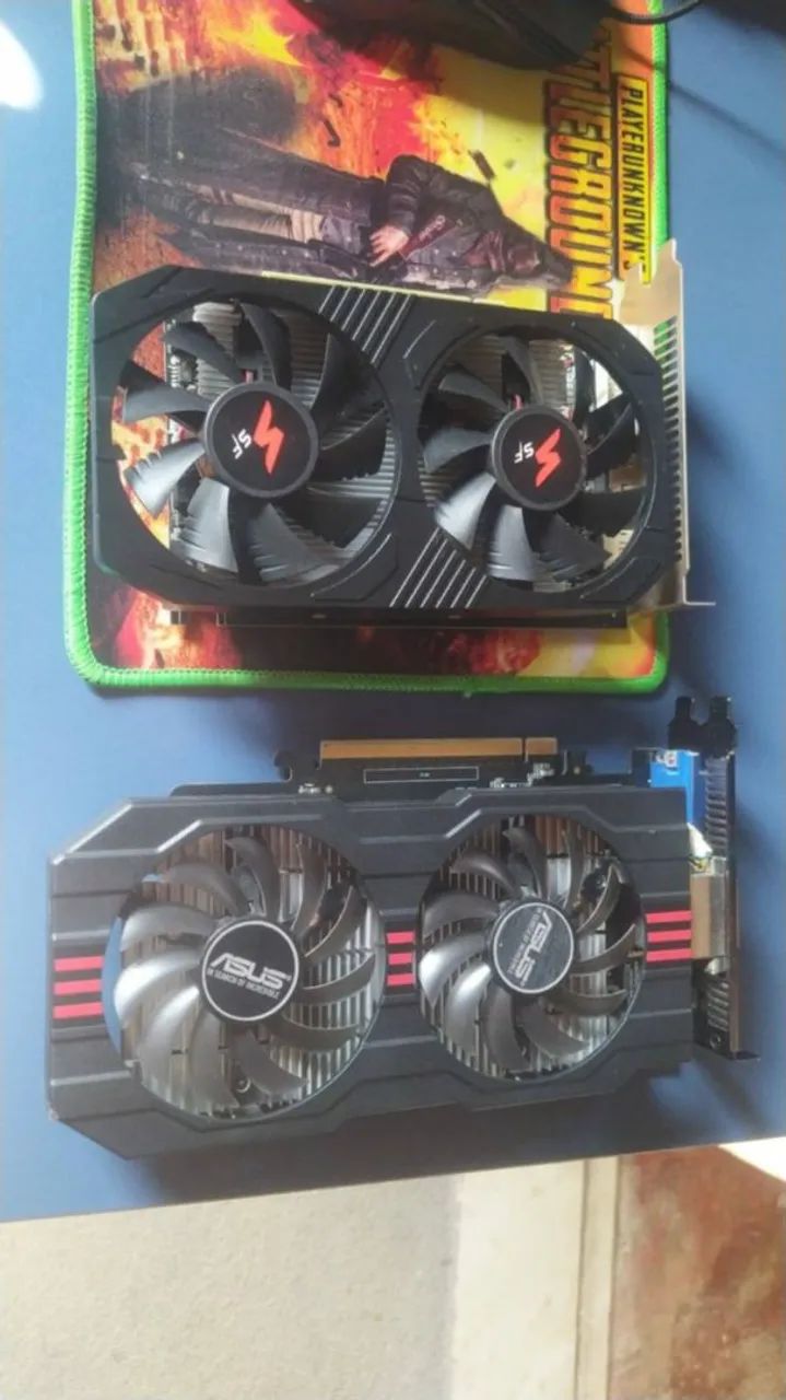 Amd radeon 560 4g e GTX Nvidea Asus 2g