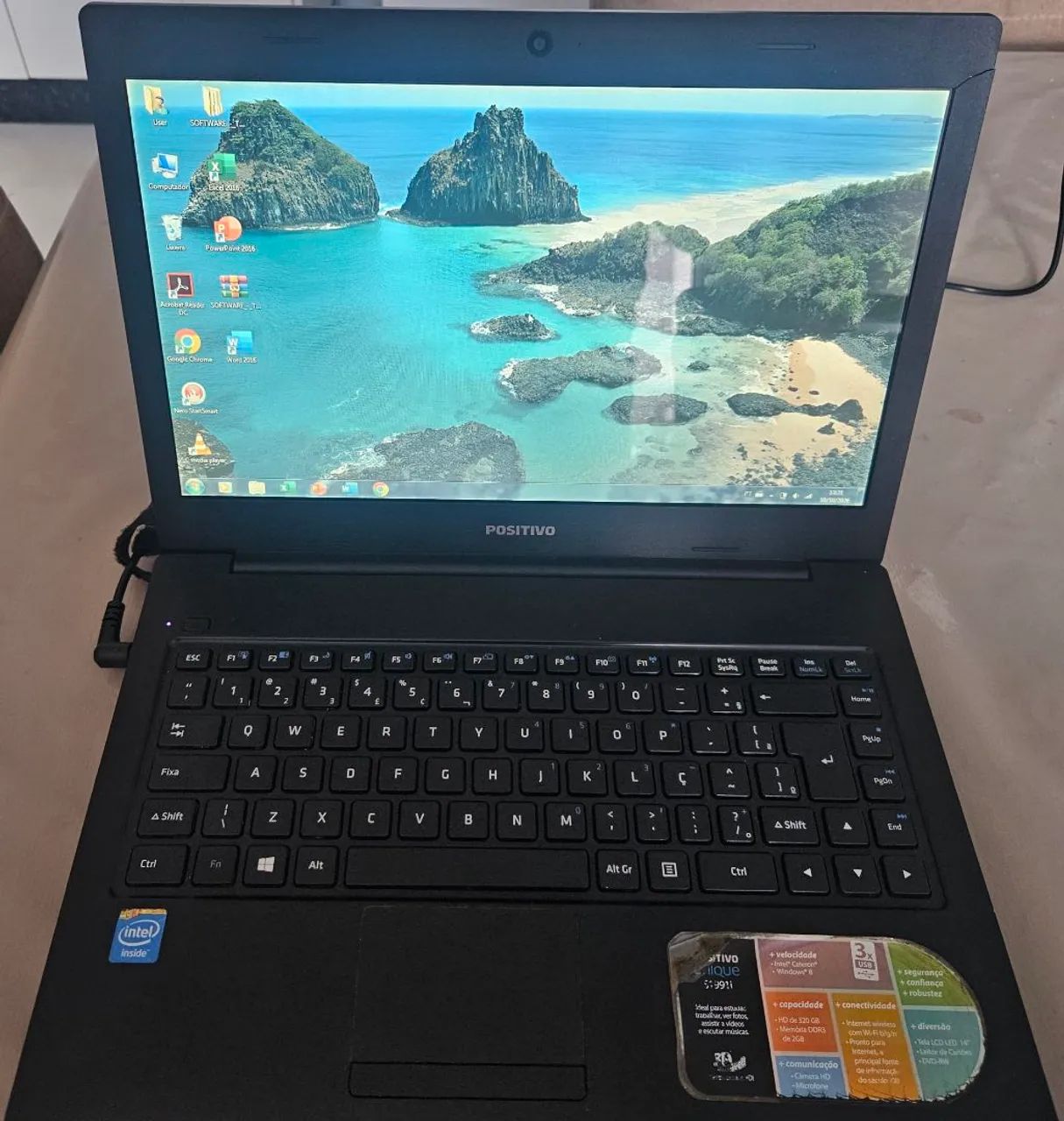 Vendo Notebook positivo unique S1991 na cor preto, com tela de 14" polegadas - Foto 3