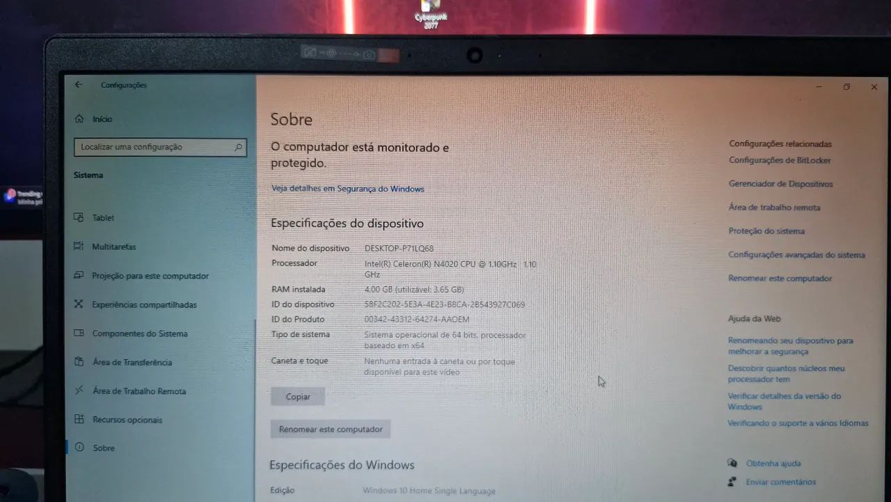 Vende-se notebook lenovo Ideapad 3 - Foto 4