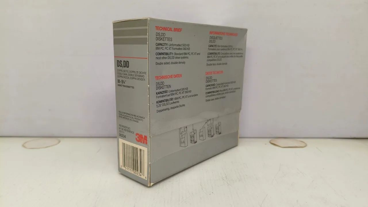 BOX 10 DISKETS 3M DS/DD  - Foto 2