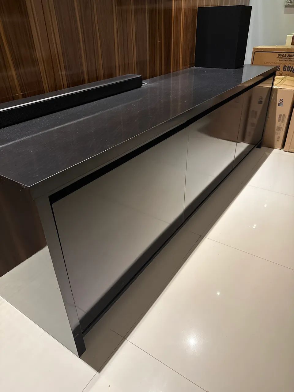 Rack preto com 3 gavetas grandes - Foto 2
