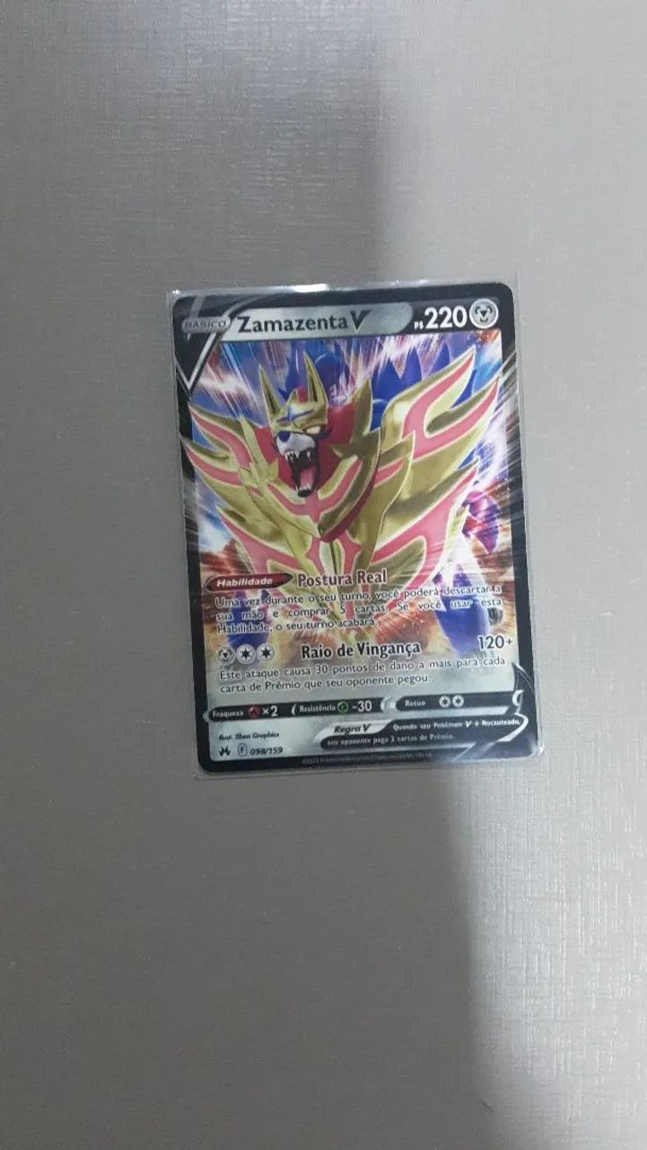 Carta de pokémon Zamazenta V 