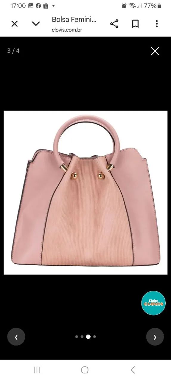 Bolsa Chenson Rosa - Foto 3