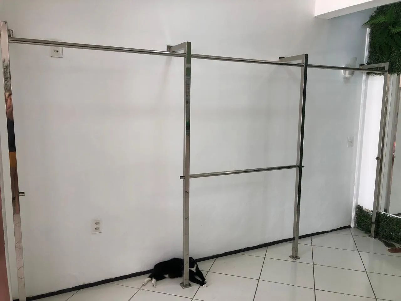 Arara loja roupa em aço inox  - Foto 2