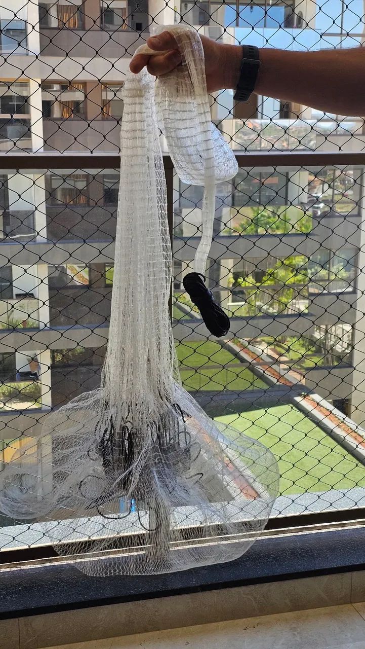 Rede de pesca pequena ideal para decoração  - Foto 2