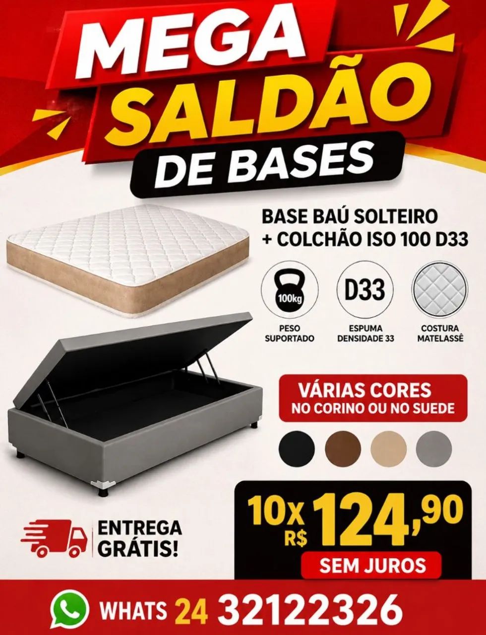 Cama box casal 299,00 - Foto 4