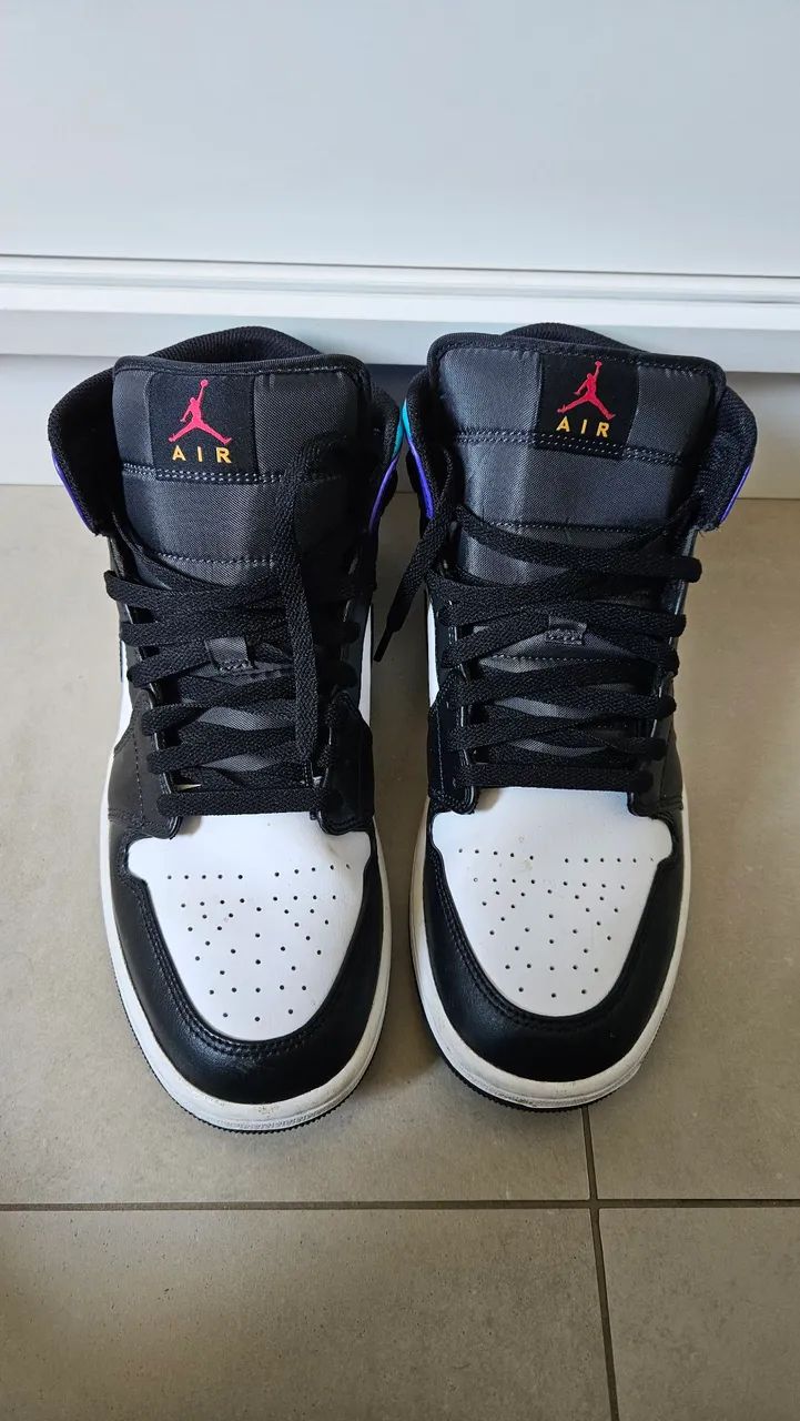 Tenis nike air Jordan 1 MID Aqua  - Foto 2