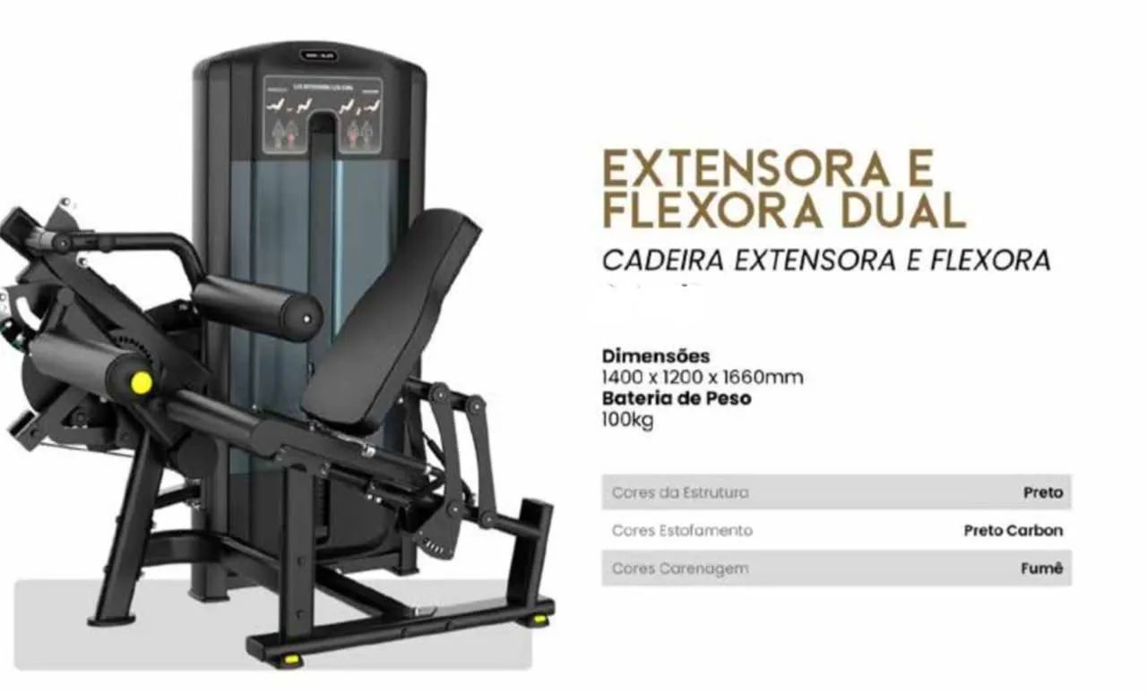 Cadeira flexora extensora 