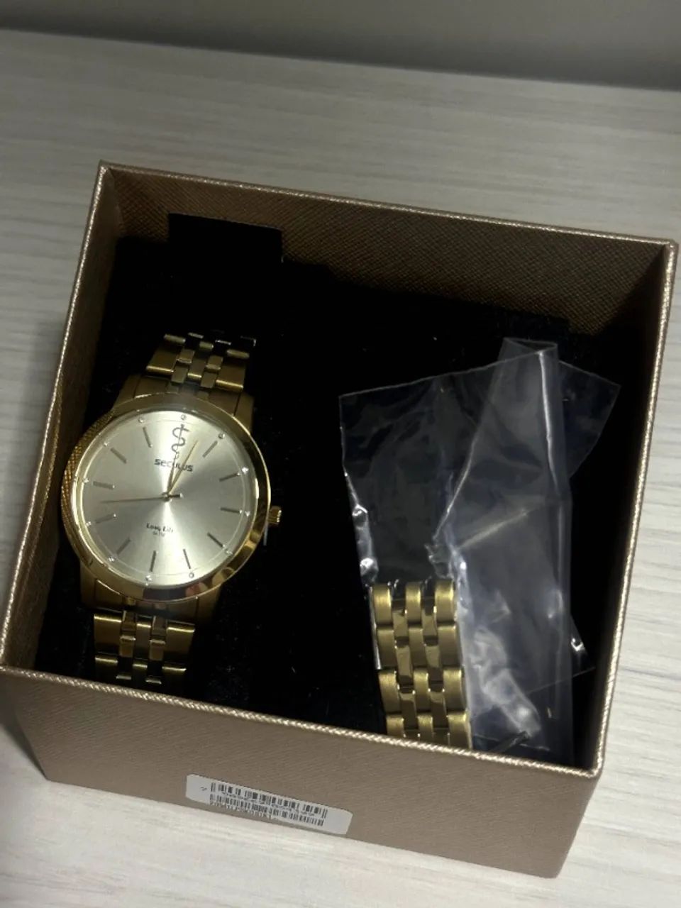 Relógio Dourado Original Seculus