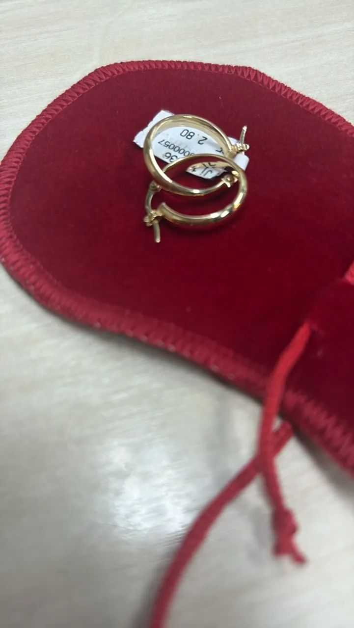Brincos de ouro 18 