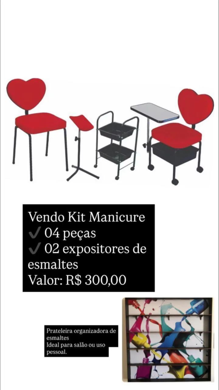 Mesa auxiliar manicure  