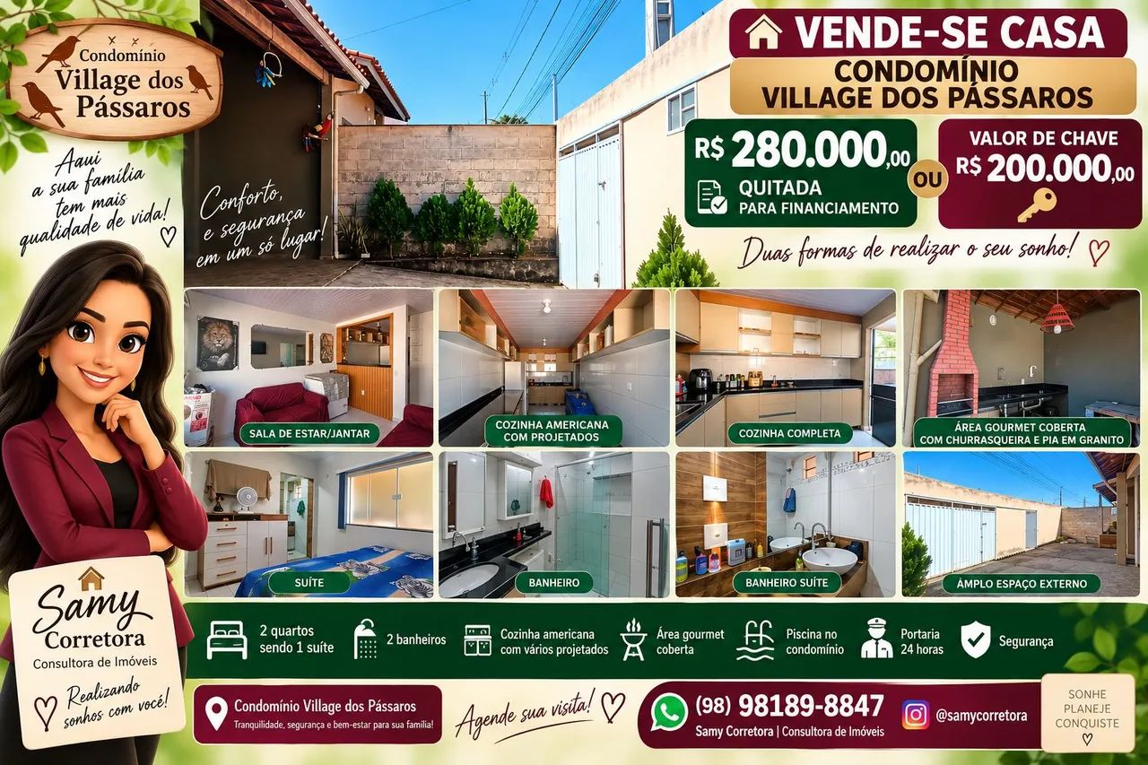 Vendo linda casa de condominio