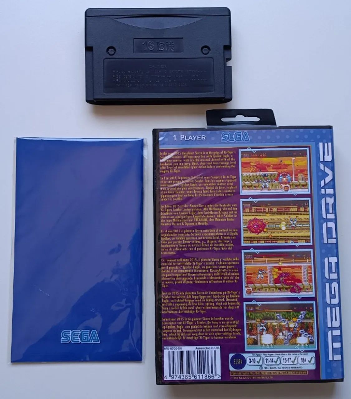 Jogo Alien Soldier- Mega Drive Com Capa E Manual - Foto 3