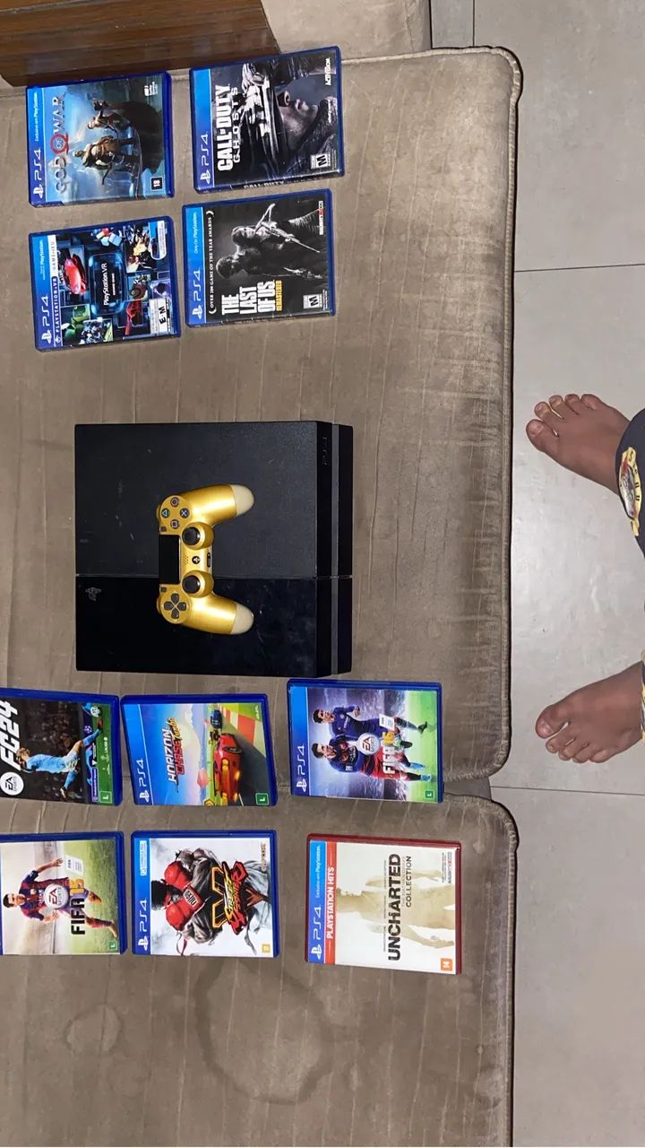 PS4 com 11 jogos  - Foto 2