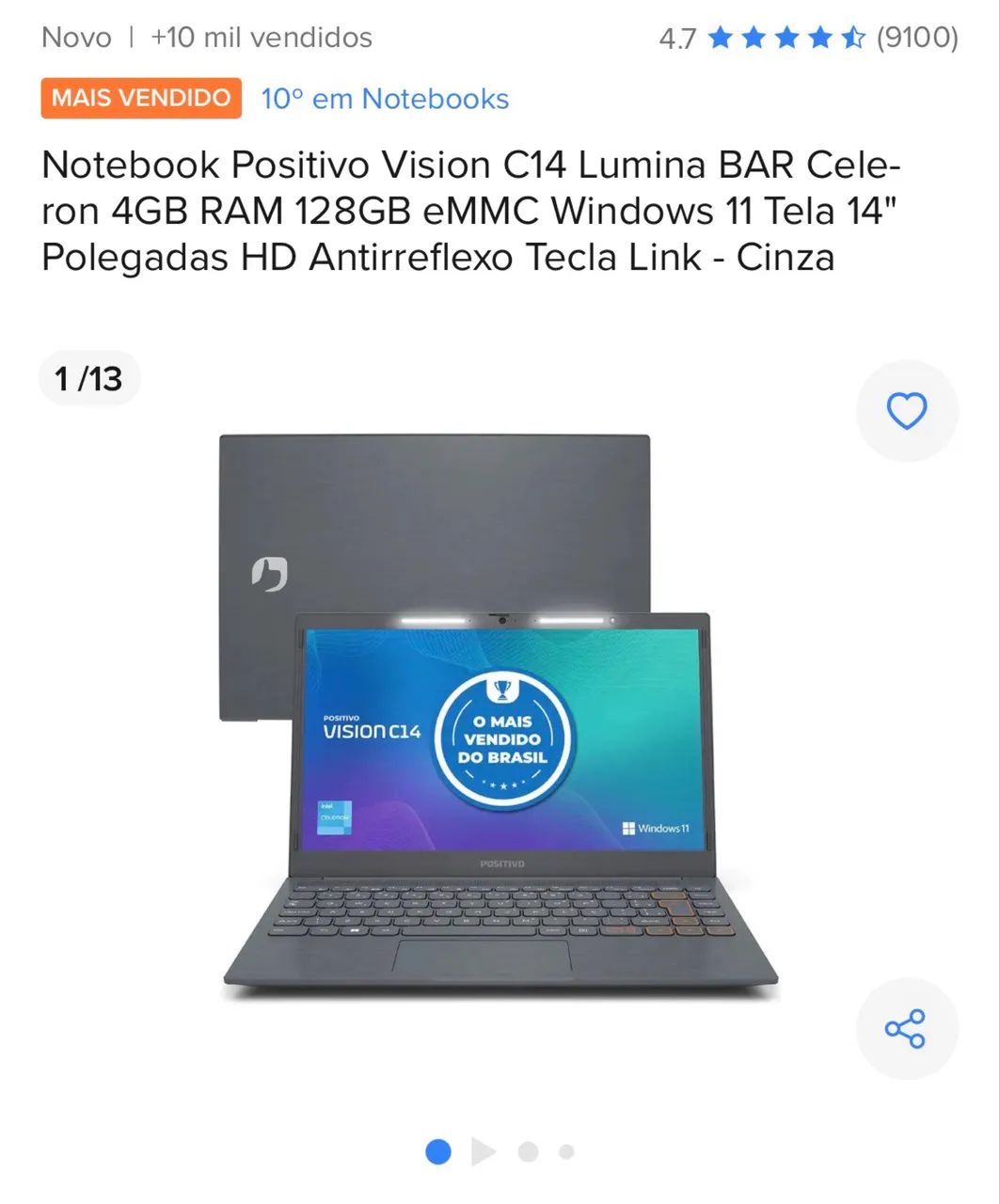 NOTBOOK POSITIVO  - Foto 4