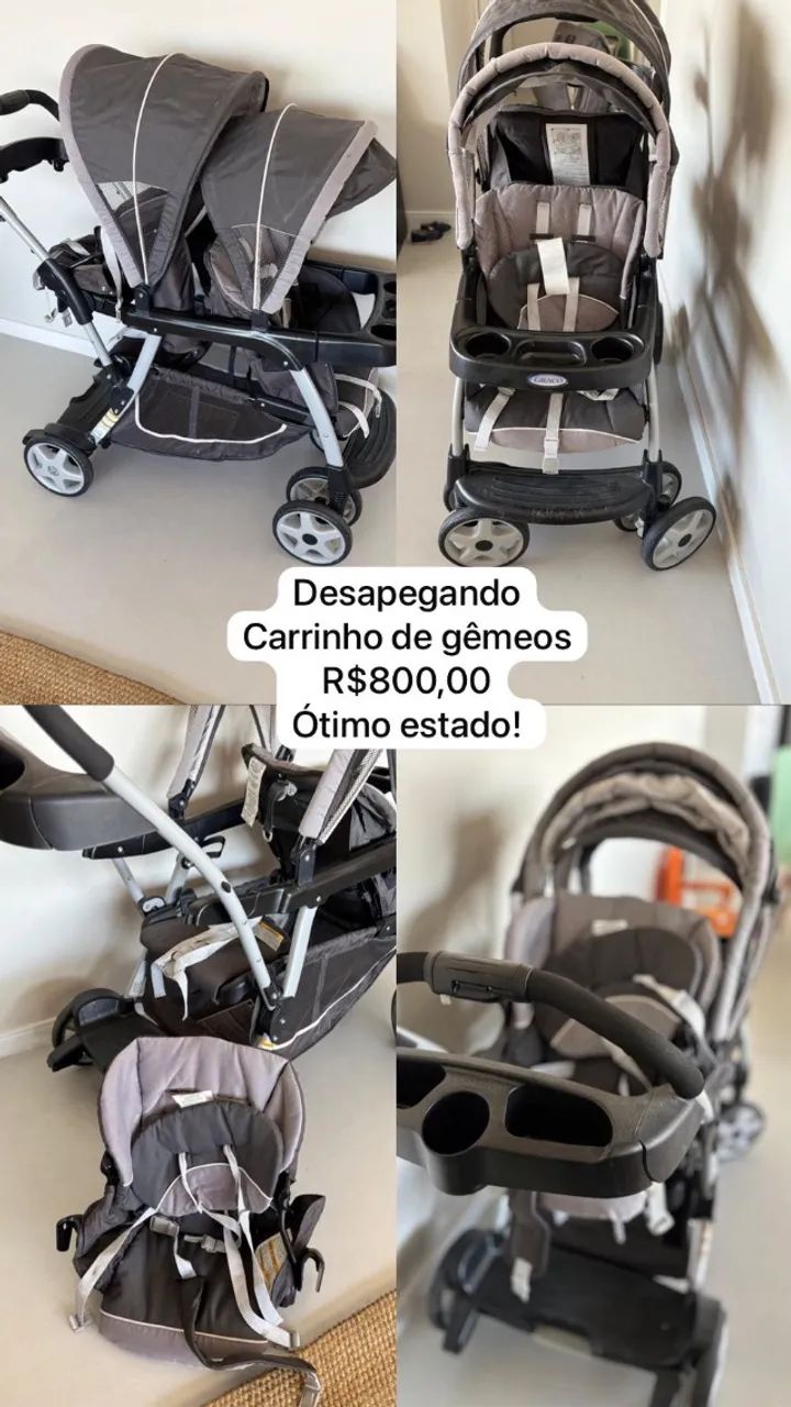 Carrinho de passeio para gêmeos 