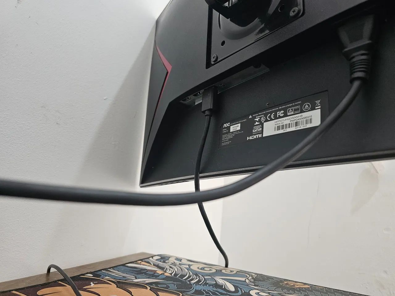 Monitor gamer 240hz, 27 polegadas curvo - Foto 3