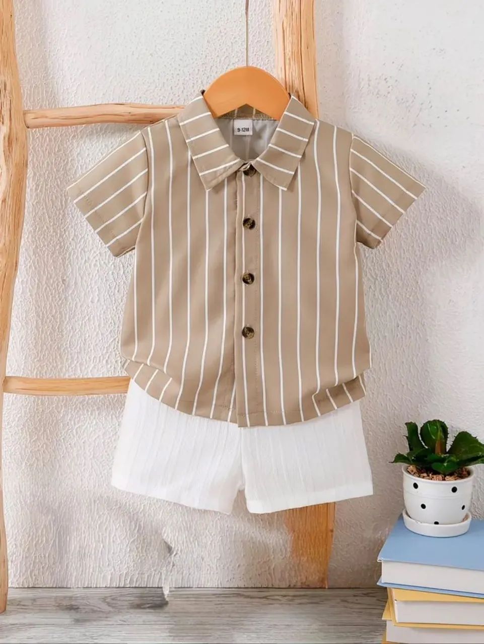 Conjunto infantil menino 6 a 9 meses.