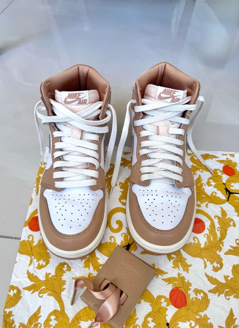 NIKE Air Jordan スニーカー Nike Air Jordan 1 High OG Praline Feminino Original - Calçados