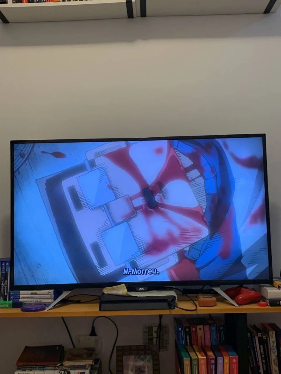 TV AoC 43 polegadas com defeito na tela - Foto 3
