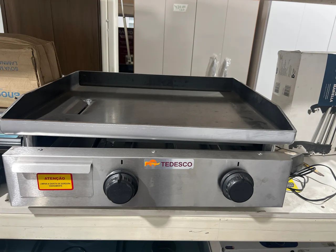Chapa Industrial Tedesco 62cm á gás  - Foto 2