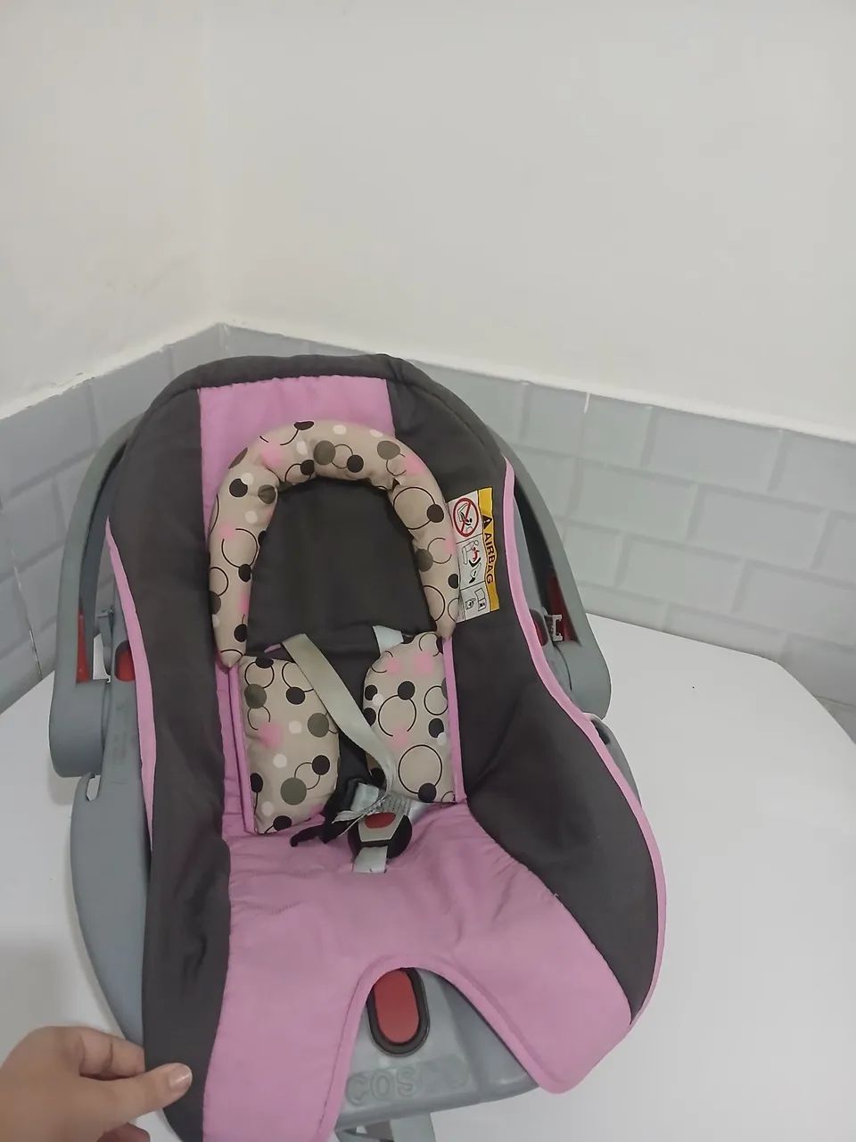 Bebê conforto Cosco- rosa  - Foto 3