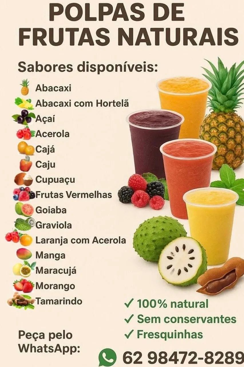 Polpas de frutas