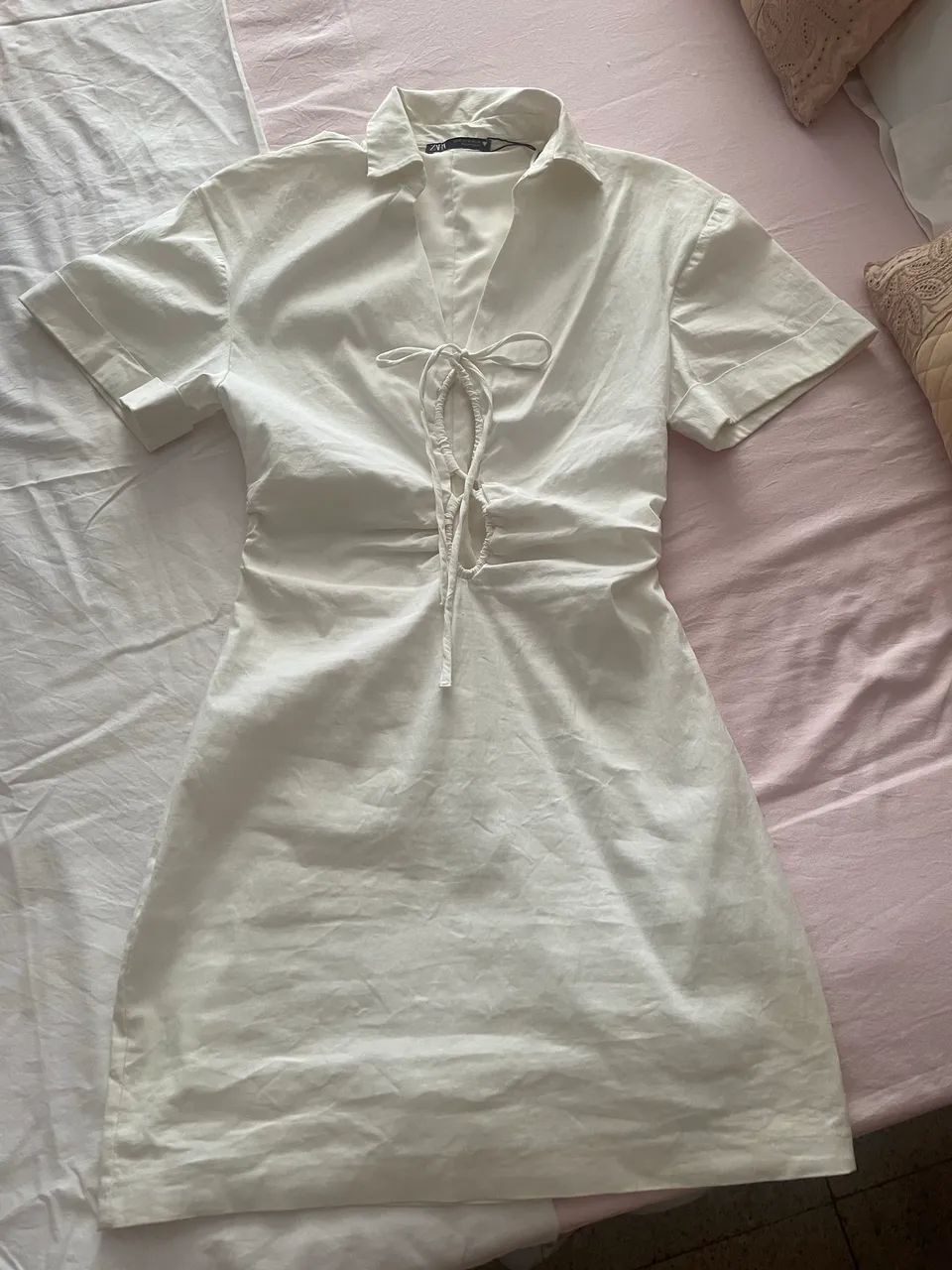 Vestido off white Zara