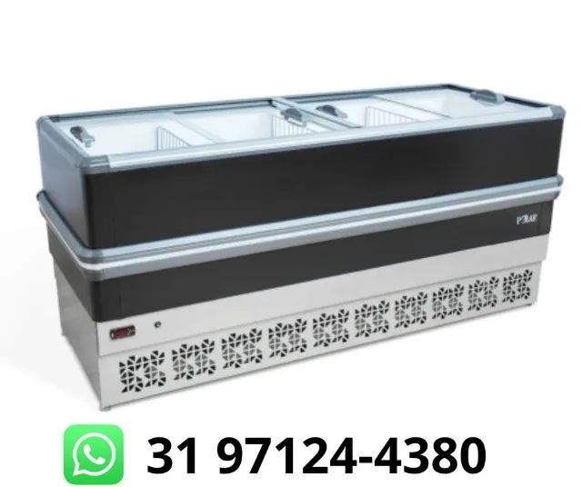 Ilha para Congelados Vidro Reto 2m Polar
