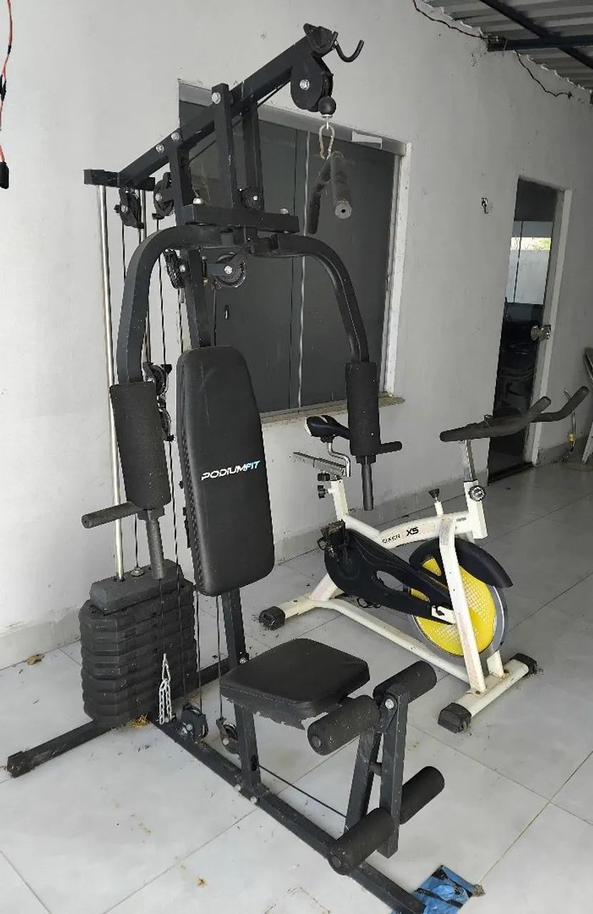 Vende-se Estação de musculação e uma bicicleta ergometrica  - Foto 3