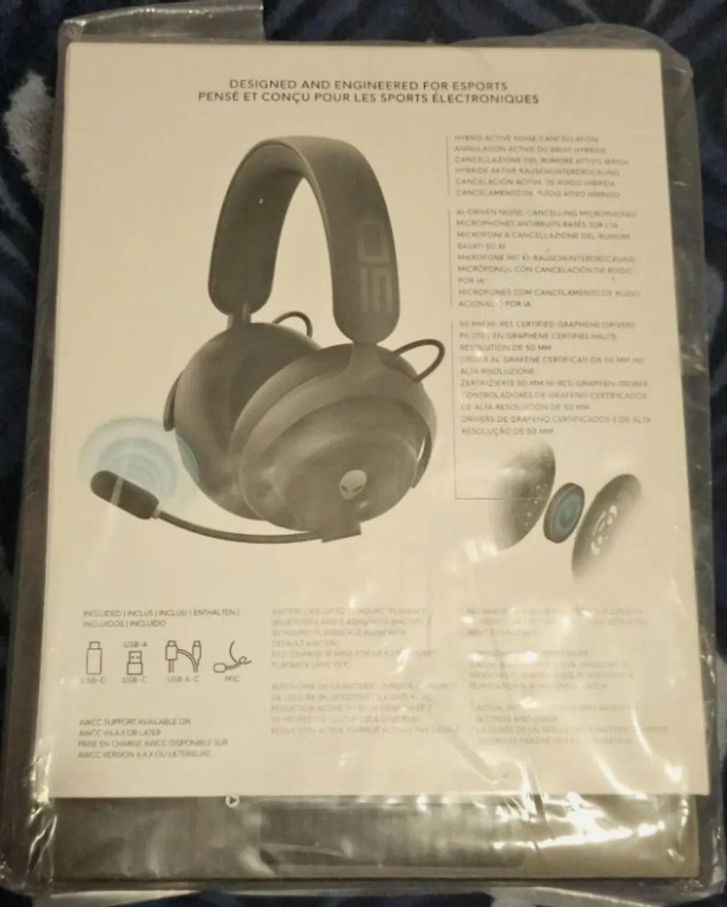 Headset Alienware Pro Sem Fio Bluetooth Com Anc - LACRADO - Foto 2